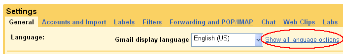 gmail right to left